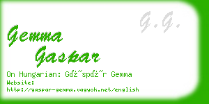 gemma gaspar business card